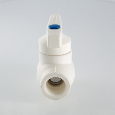 VTp.744.0.020 Кран полипропиленовый шаровой с латунной обоймой Valtec 20 мм  - Вид №6