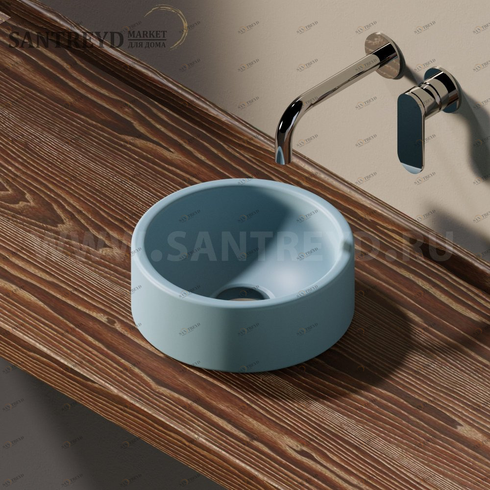 50592225014 Накладная раковина на столешницу  круглая Ceramica Flaminia Twin