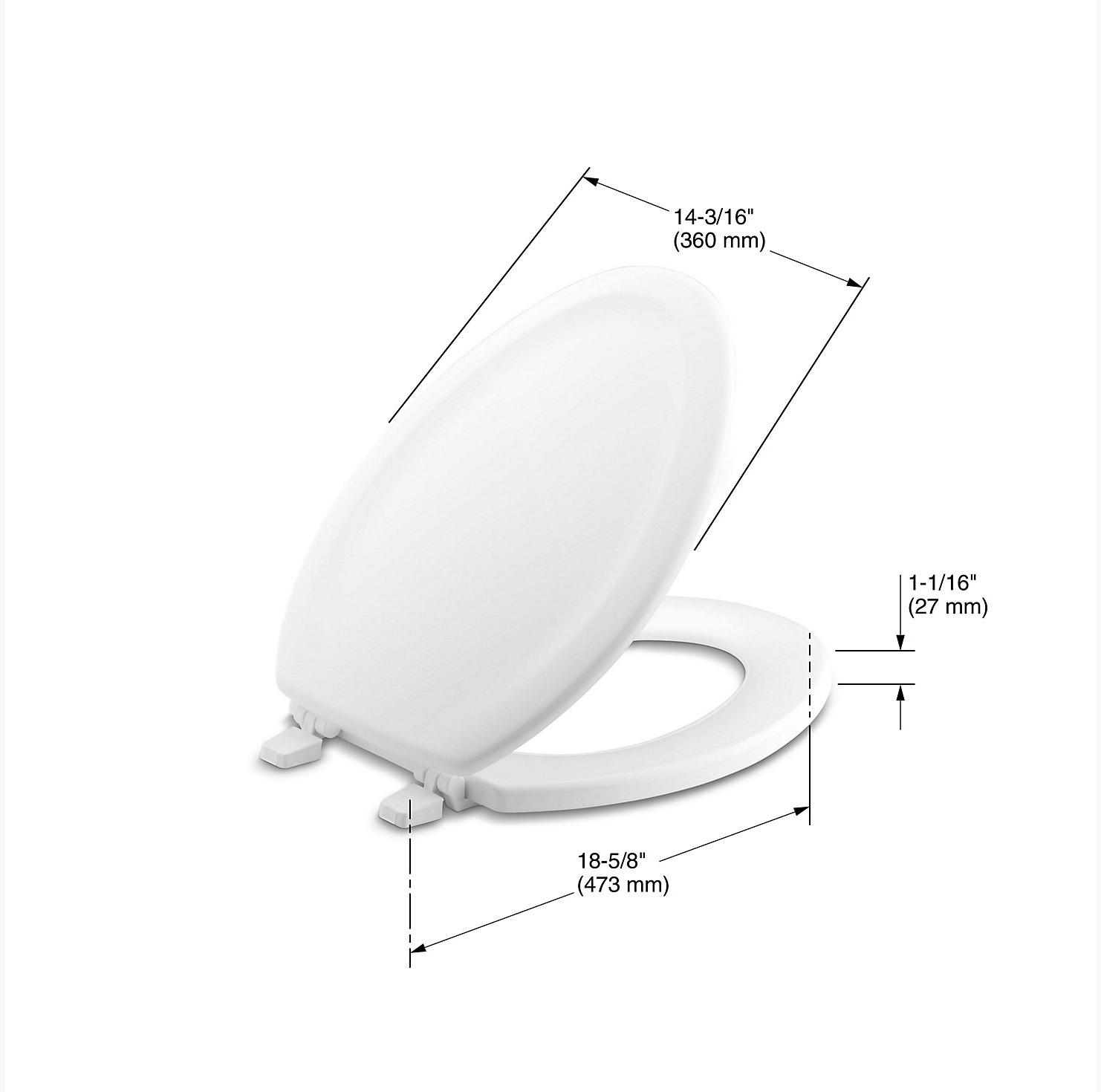 KOHLER Удлиненное сиденье для унитаза Stonewood K-4647-0  - Вид №3