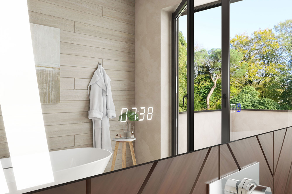 Зеркало Elen Luxe 800800⨉40⨉700 мм хром VIGO sun-id-664568 - Вид №1