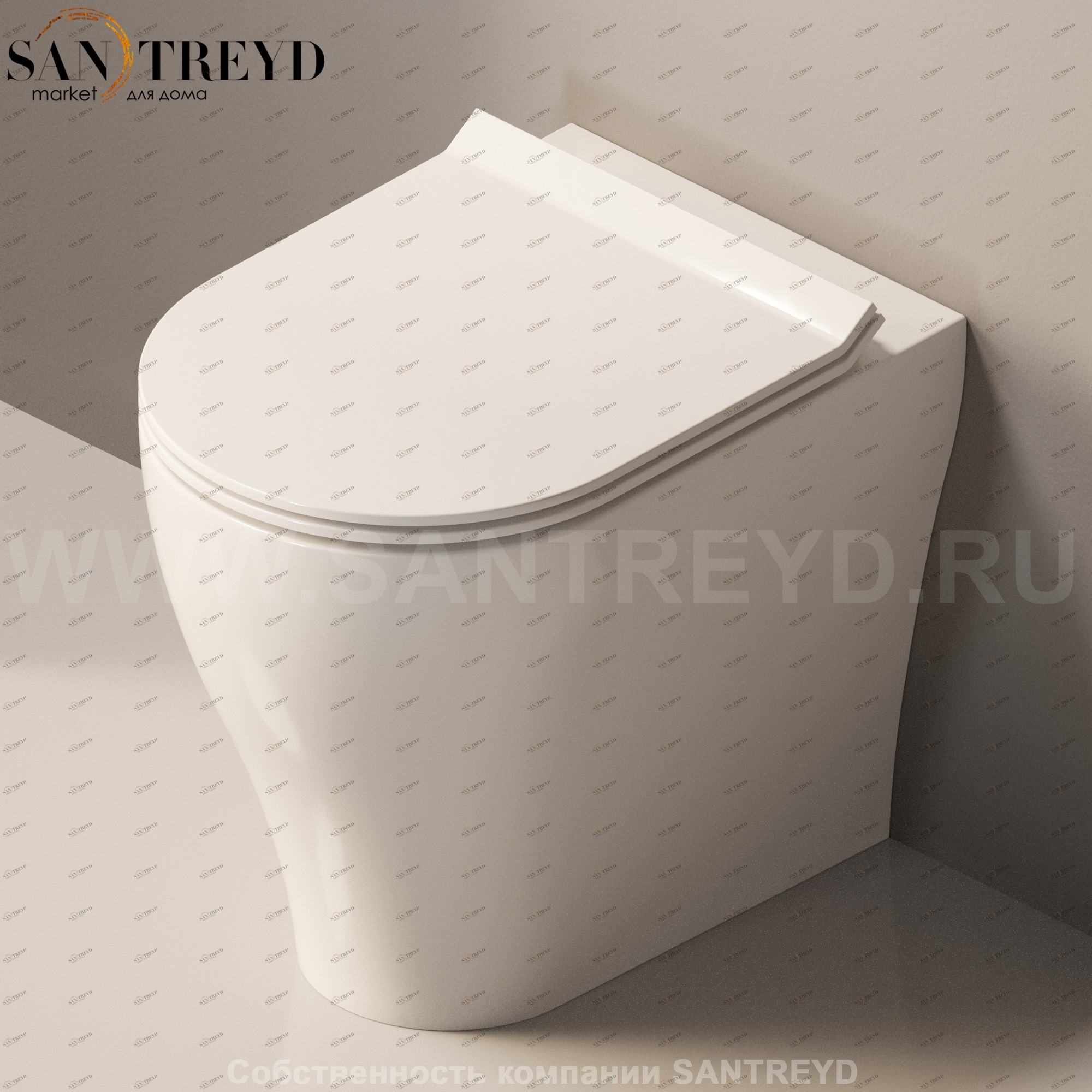 AP117RG9016 Приставной унитаз напольный Белый Ceramica Flaminia App Италия