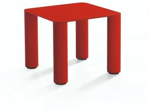 Midj Низкий квадратный журнальный столик из крашеного металла