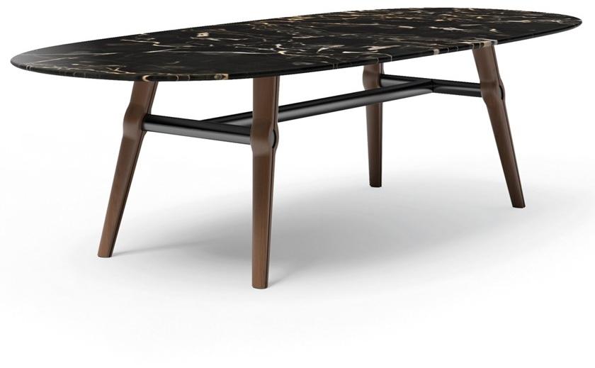 Giorgetti Овальный мраморный стол Ago 70401 / 70406 - Вид №1