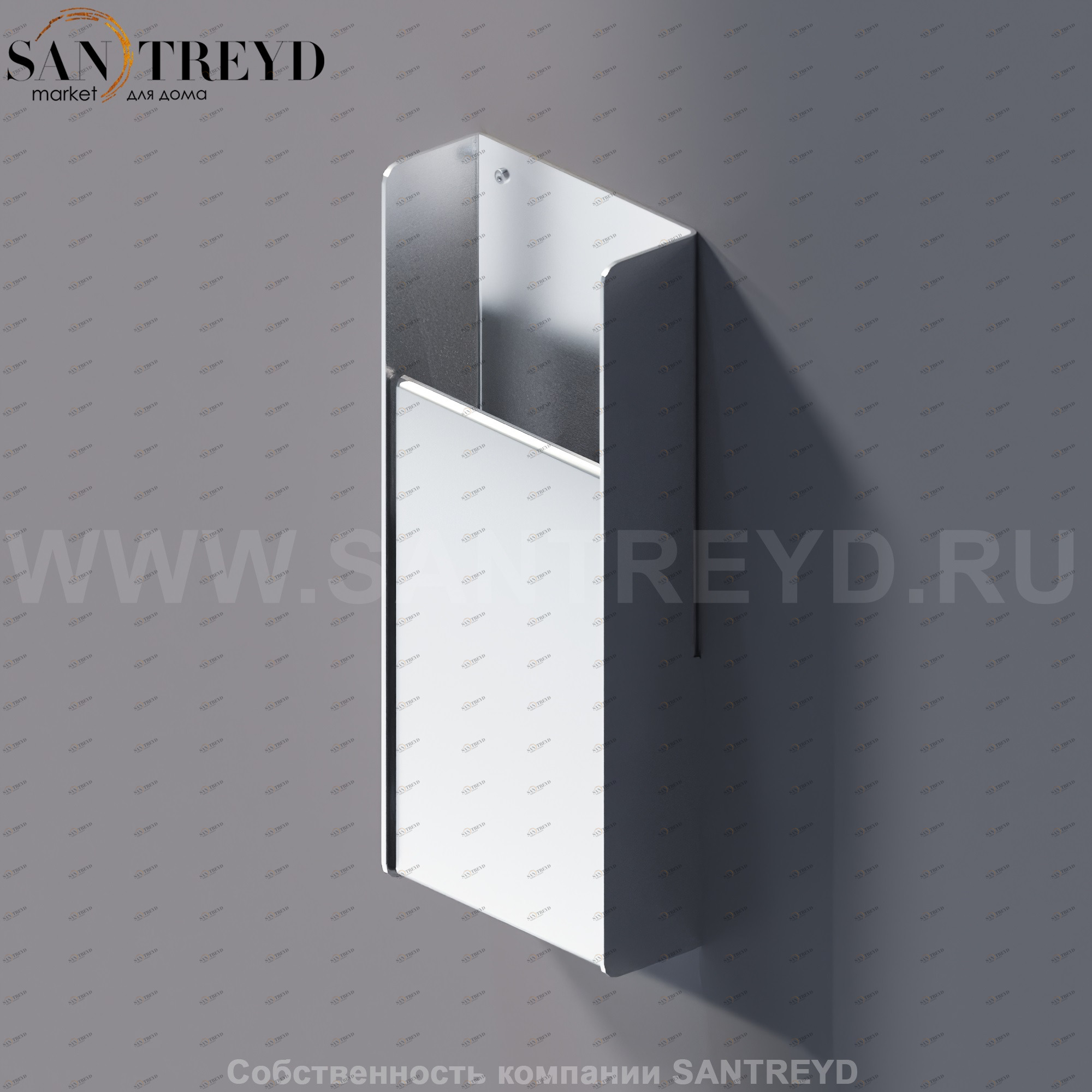 Agape MACH 2 Корзина для мусора хромированный сатин AMC20942SP