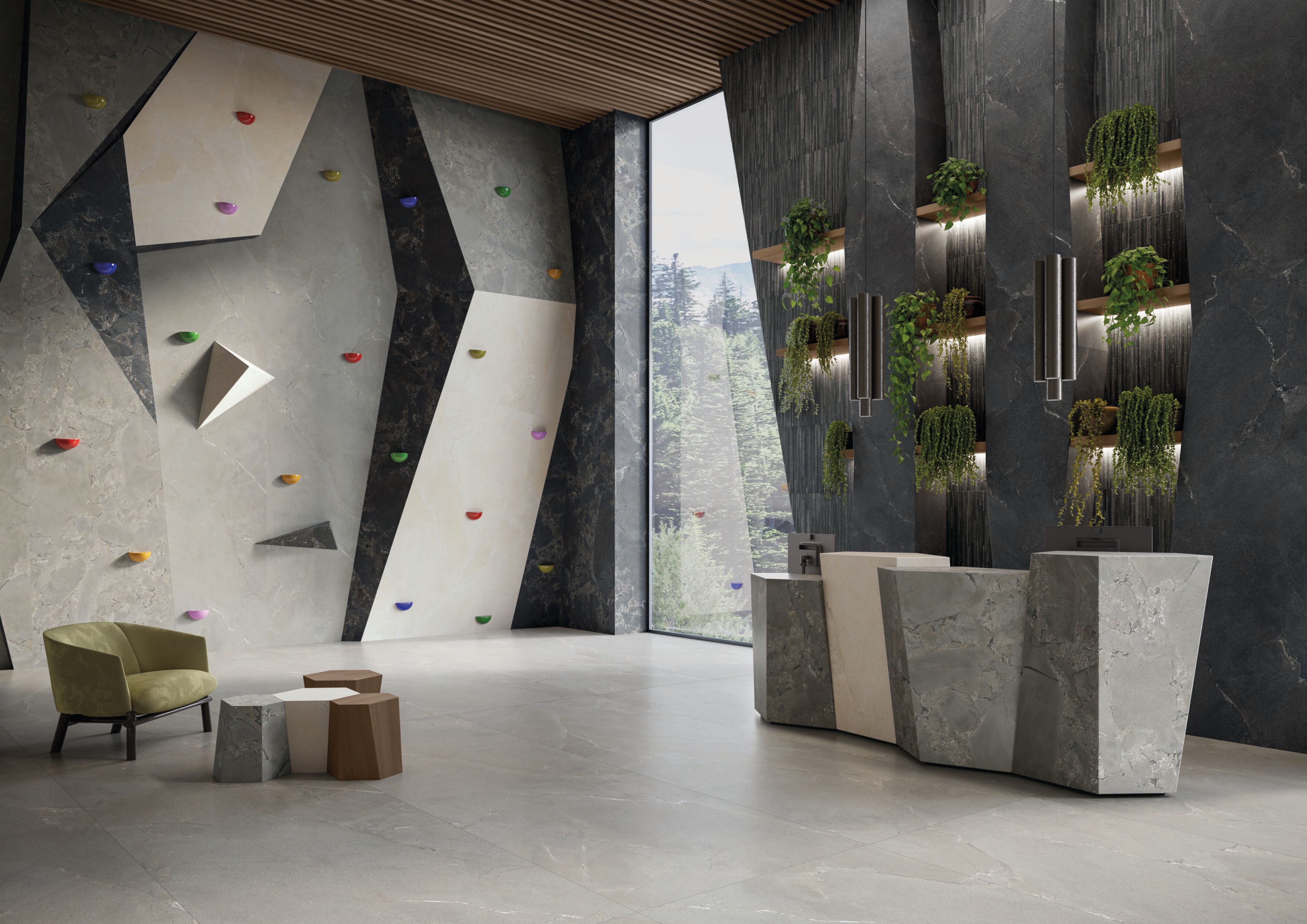 Пол / облицовка керамогранита с эффектом камня Provenza Unique Intensity ARCH-00147887