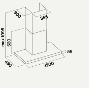 Falmec Островной кожух с фильтрами с активированным углем из нержавеющей стали Silence - nrs sun-id-1474125 - Вид №3
