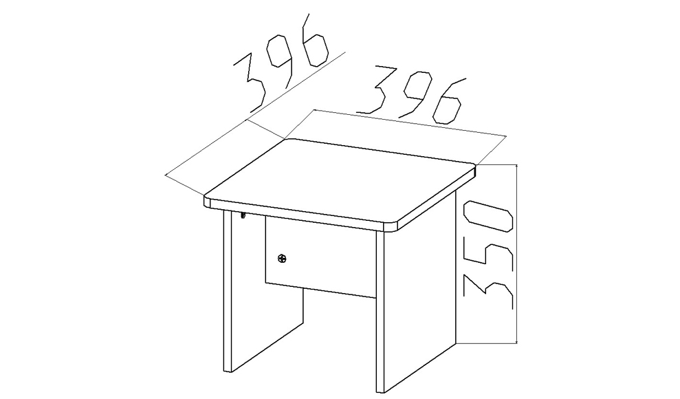 Табурет детский "Леголенд" МАНДАРИН ЛЕГОЛЕНД 179558 Красный Santreyd  - Вид №3