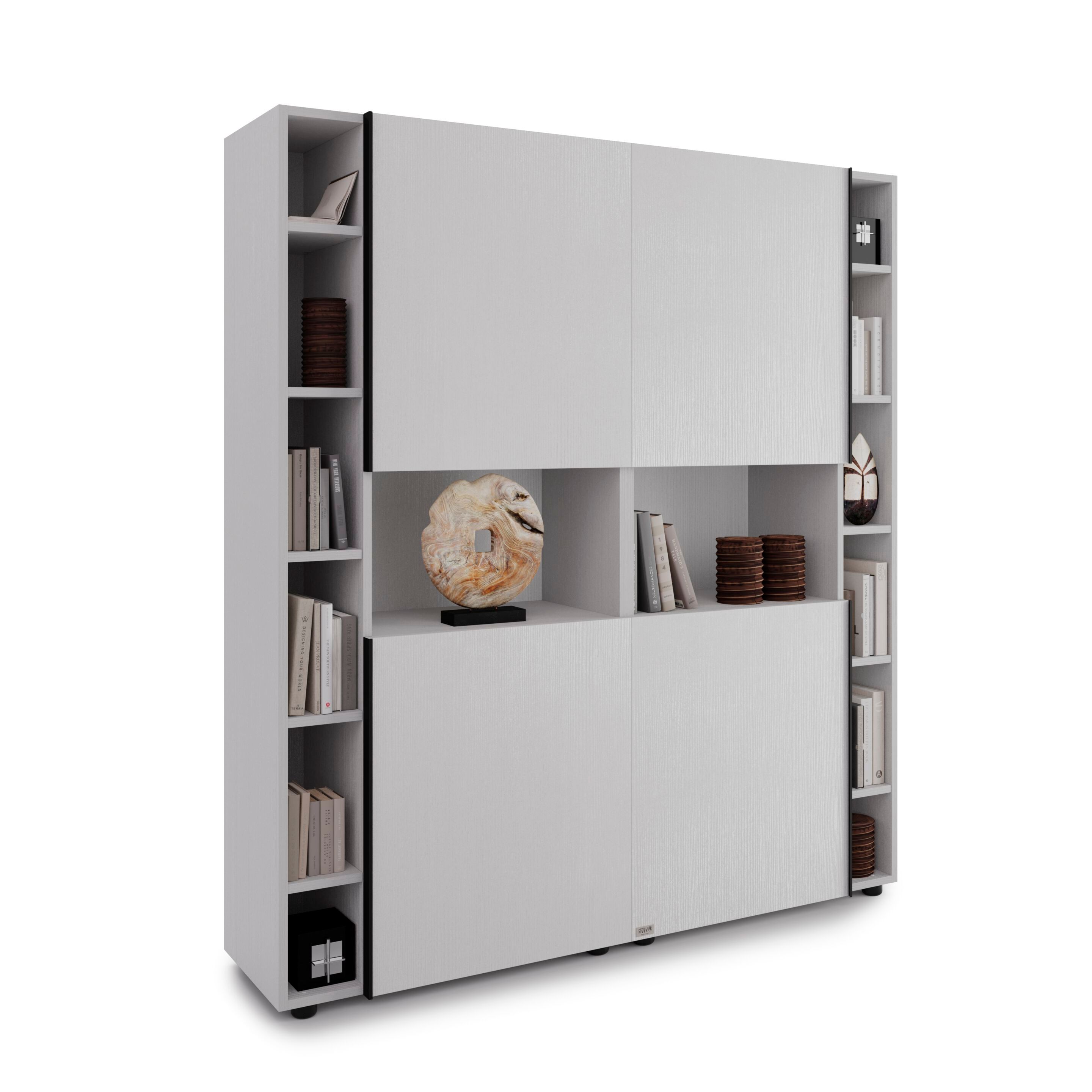 Настенный книжный шкаф из меламинированного материала Mobili Fiver ROMINA ARCH-00138664 - Вид №22
