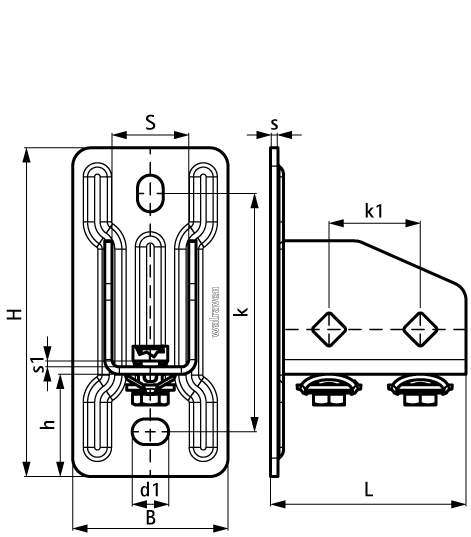 665885400 BIS RapidStrut® Держатель Профиля G2 (BUP1000) walraven  - Вид №1