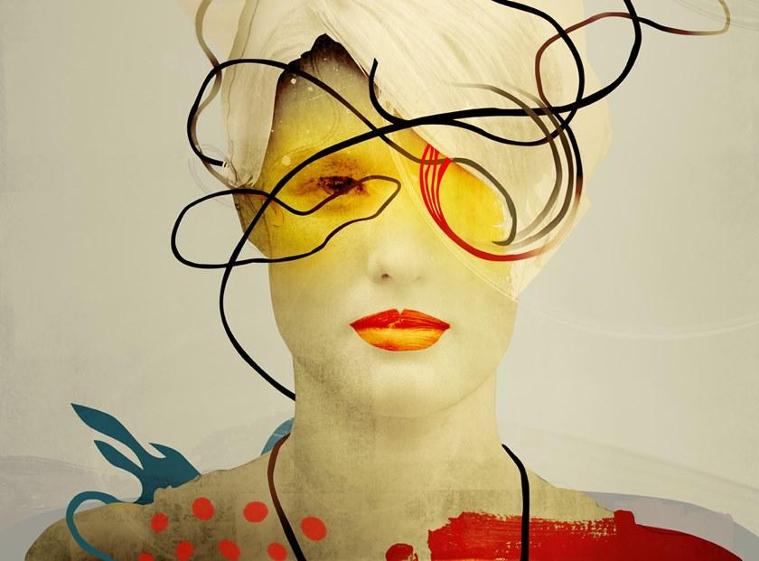 MOMENTI Авторский художественный принт Crazy home paintings Dh-013 - Вид №1