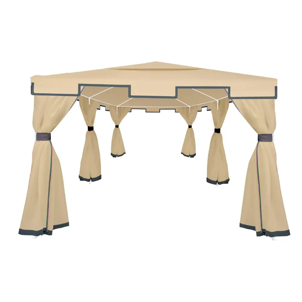 Тент садовый Green Glade 6х3х2.5 м сталь/полиэстер бежевый 84756029 STLM-2071386 Santreyd  - Вид №2