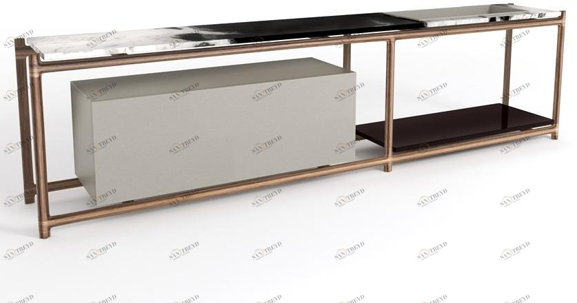 Visionnaire Прямоугольная мраморная консоль с полками King's cross sun-id-1374352