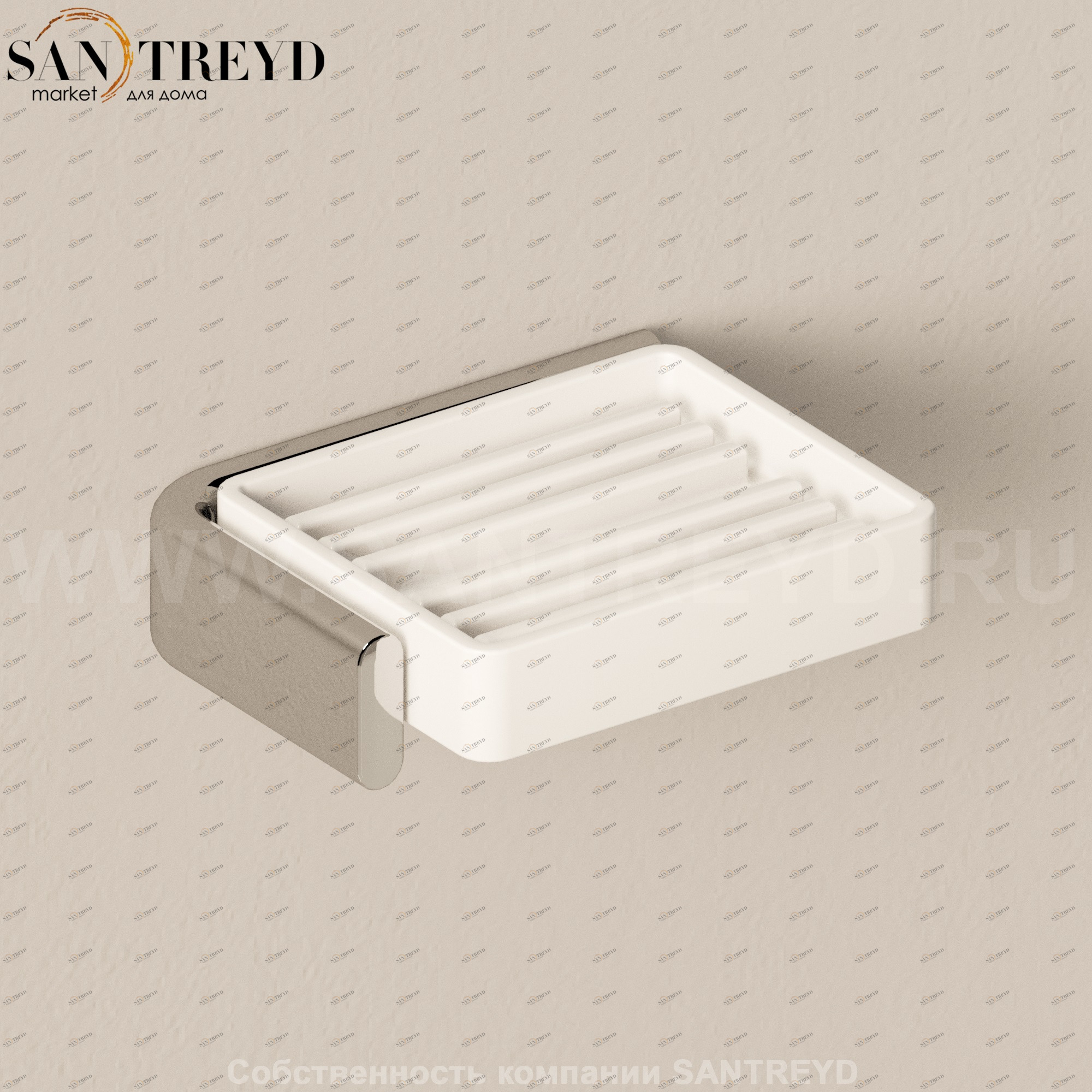 Flaminia NOKE Мыльница белая NKPSC.CR Ceramica Flaminia NKPSCCR