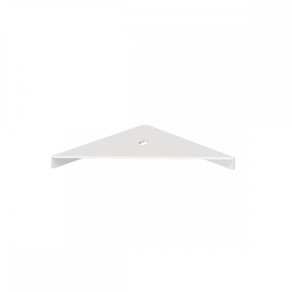 ELMEANBCEVEVER Life Design Угловая полка для душа - Elegance  Непрозрачный белый  - Вид №3