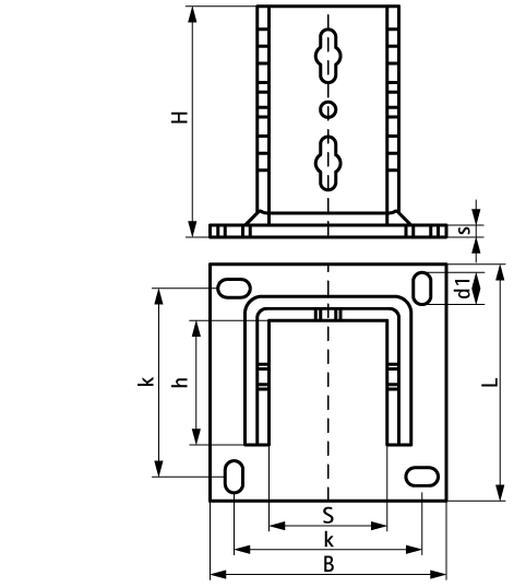 6581800 Монтажные профиля Maxx подпятники для монтажа профилей к стене или к основанию WALRAVEN  - Вид №1