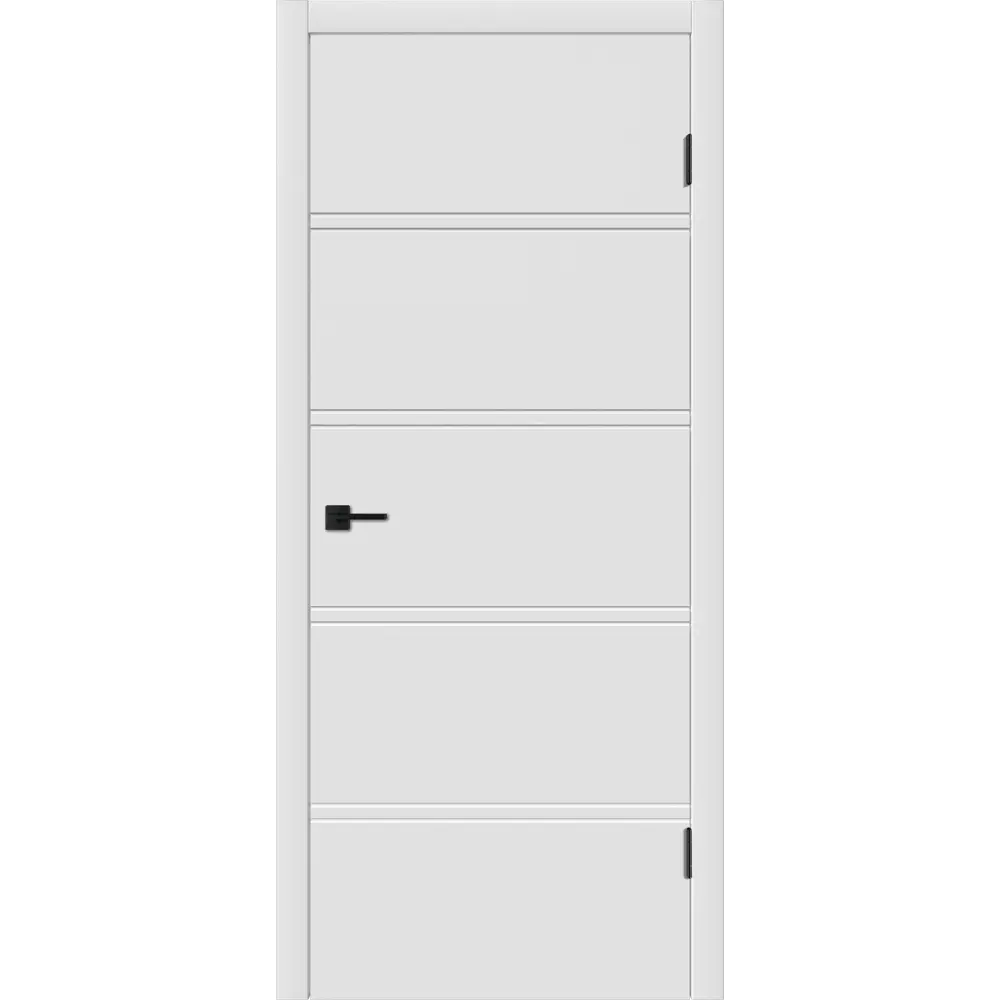 Комплект двери Бостон Х глухая 70x200 см эмаль белый с добором 200 мм VFD STLM-2086760