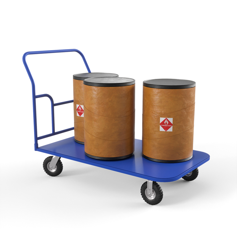 Тележка платформенная ТПТ (г/п 300 кг, 1200x700 мм, колеса пневматические 250 мм) Верстакофф 65-88775