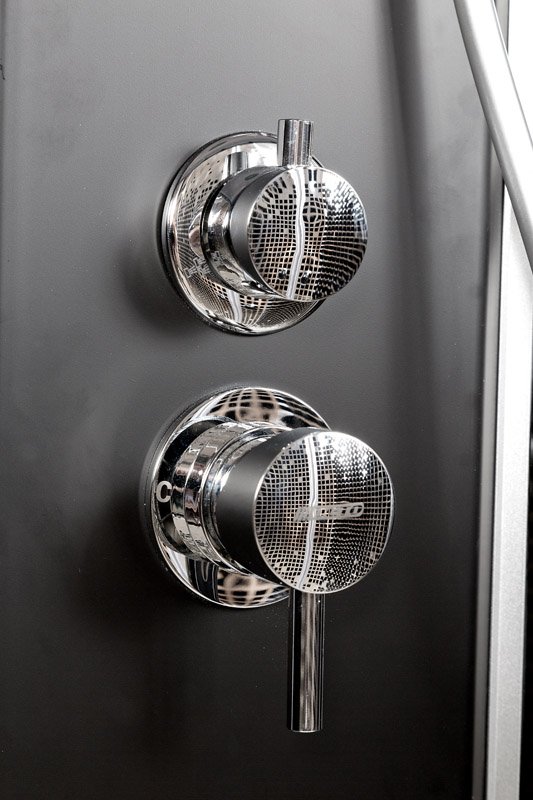 BМ4590 LED с гм. BLACK Душевая кабина DETO Серия ВМ L 890 с гм. и эл. BLACK - Вид №25