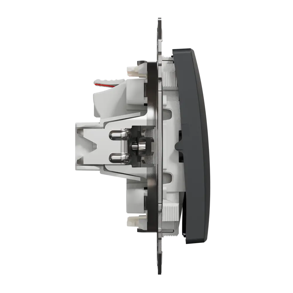Выключатель встраиваемый Systeme Electric Sedna Design 2 клавиши с подсветкой, цвет антрацит Sedna Design Elements STLM-2042381 - Вид №3