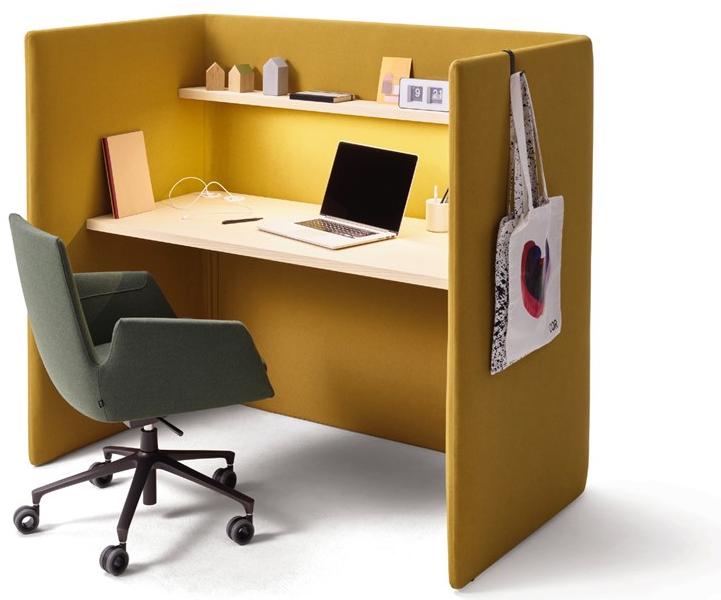 COR Рабочий стол из фанерованной древесины с системой управления кабелями Floater sun-id-1427296 - Вид №1