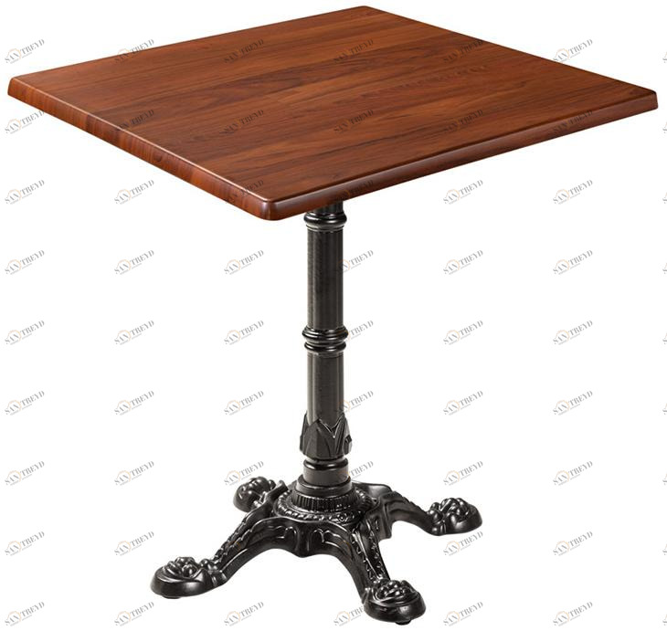 2600 Стол Bistrot 80*80 Орех R-HOME 940405+170505nut