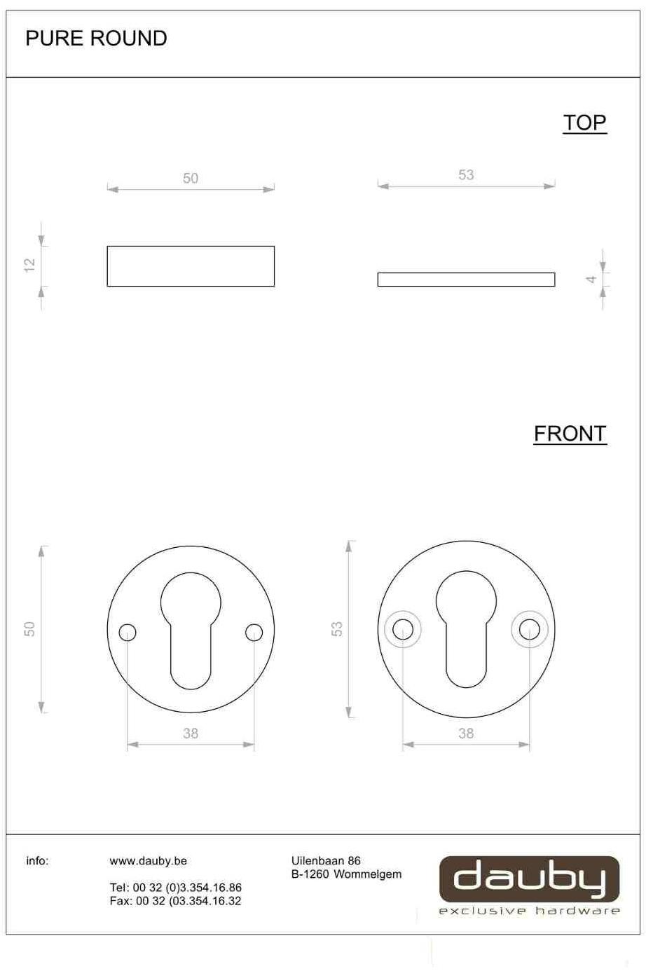 Dauby Круглая насадка Pure® 15186 - Вид №1