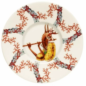 Блюдце "Tanssi" LE-VILLAGE СОВРЕМЕННЫЙ 081778 Разноцветный