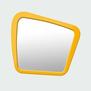 Зеркало настенное среднее крашеное желтое Woodi WOODI ДИЗАЙНЕРСКИЕ 00-3966421 Желтый