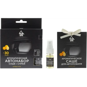 Автонабор ароматический Arida Home Цитрус юзу, 10 мл