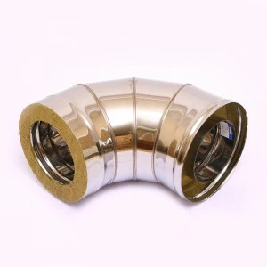 Сэндвич-колено 90" Ferrum Ф180х280 оцинкованная сталь (430/0,5мм)