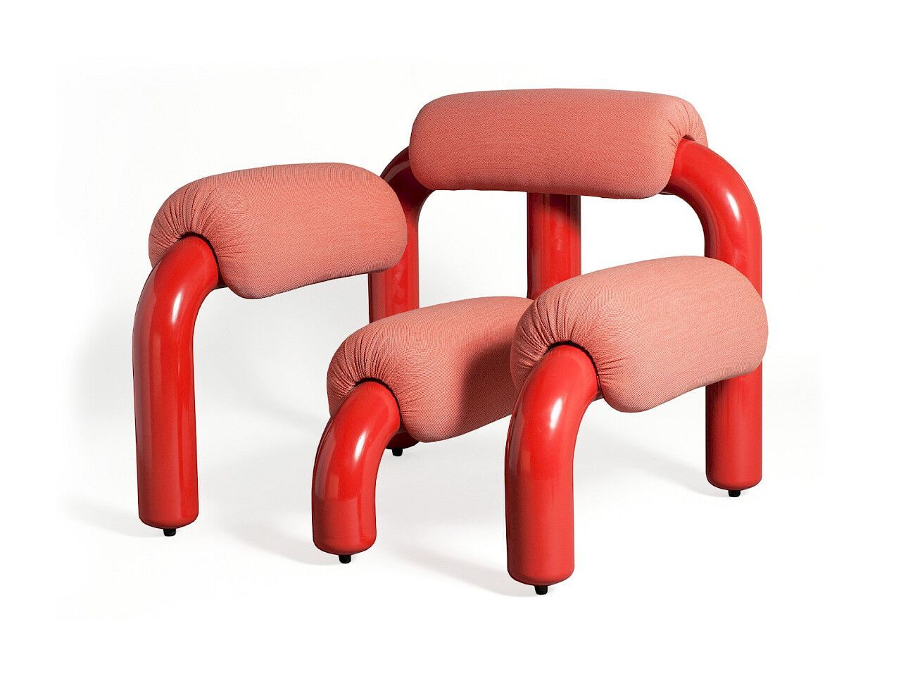 Кресло из стали и ткани Nola Industrier LOBSTER ARCH-00057172