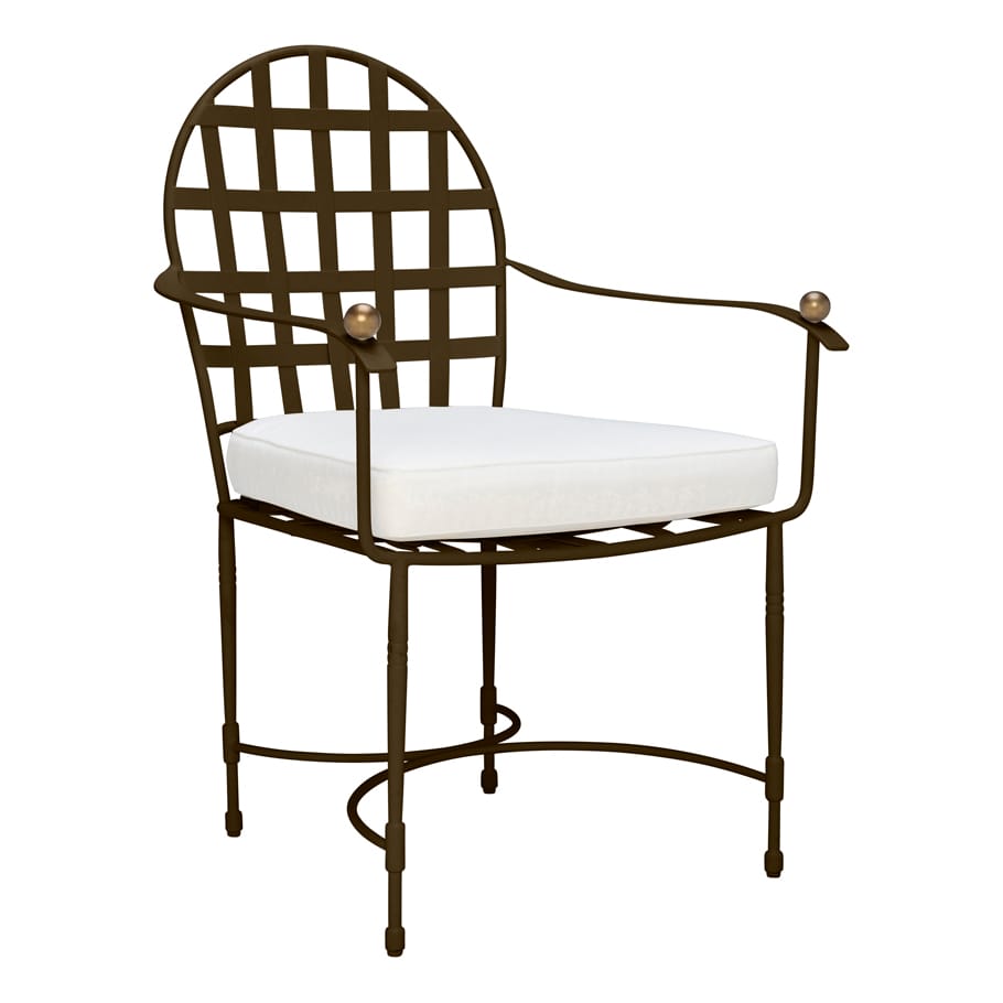 Стул медальона из нержавеющей стали с подлокотниками JANUS et Cie ARCH-00088012 - Вид №9