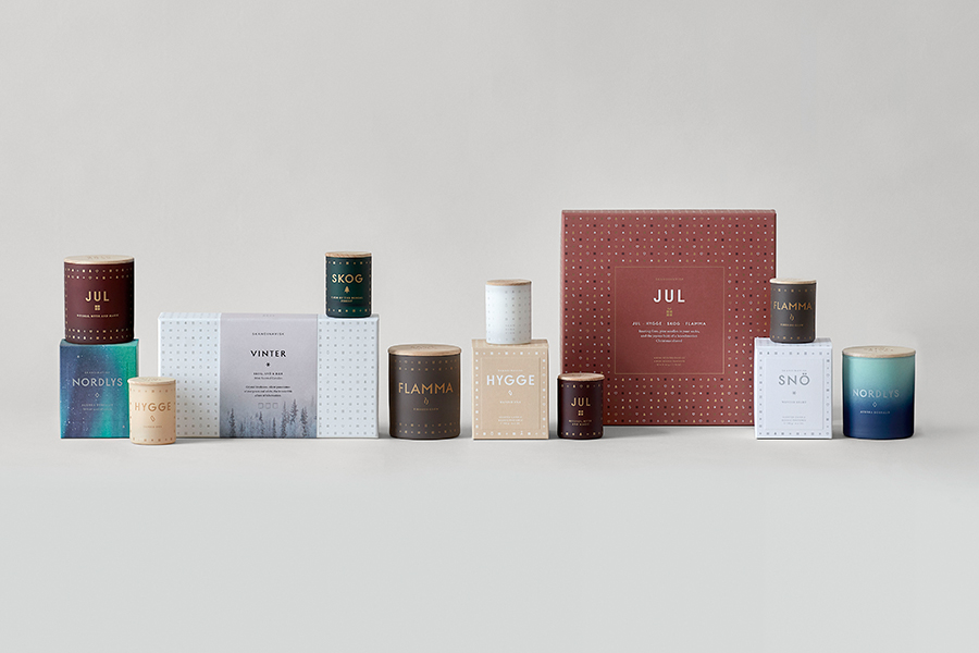 SK853 Набор из 3 ароматических свечей winter S K A N D I N A V I S K  - Вид №2