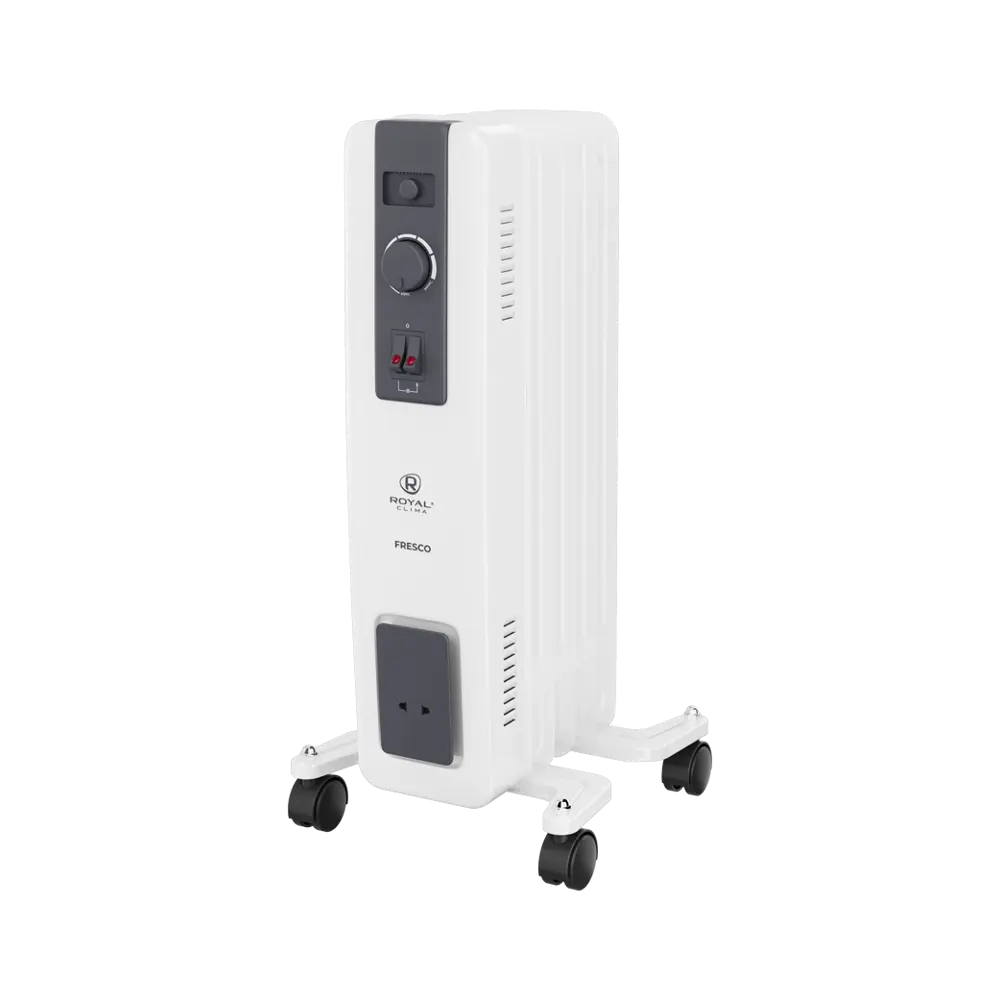 Обогреватель масляный Royal Clima FR11-2500M с механическим термостатом 2500 Вт цвет белый STLM-2187629 - Вид №1