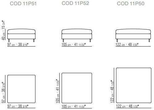 Flexform Модульный тканевый диван с вещевым ящиком Lightpiece sun-id-1372642 - Вид №6