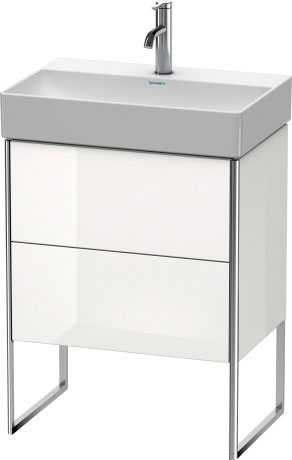 XS445300707 XSquare Тумбочка напольная компакт Бетонно-серый матовый декор Duravit - Вид №2