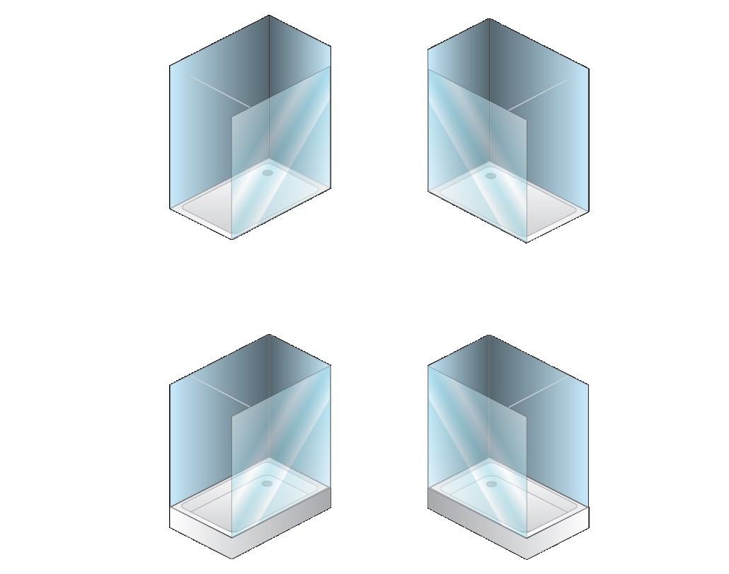 Душевая перегородка Walk In Terra ts open 01210 BLACK Словения Kolpa-San  - Вид №4