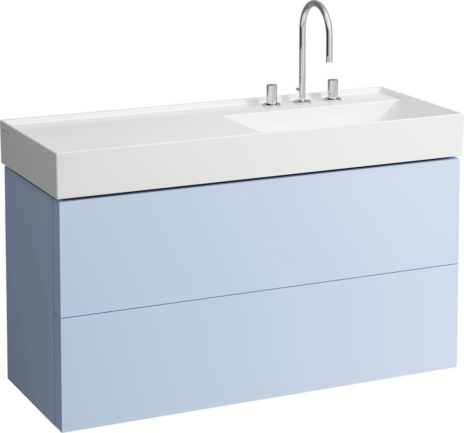 H8133330001121 Раковина, полочка слева, со специальным скрытым сливом LAUFEN PRO - Вид №6