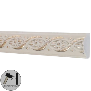 Молдинг настенный полистирол Decomaster 130-6 бежевый 8х15x2000 мм