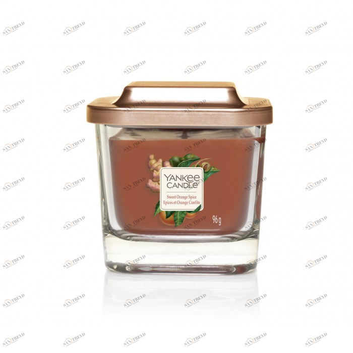 Свеча маленькая Sweet Orange Spice "Сладкий пряный апельсин" 96гр 18-28 часов YANKEE CANDLE АПЕЛЬСИН 268061 Коричневый 