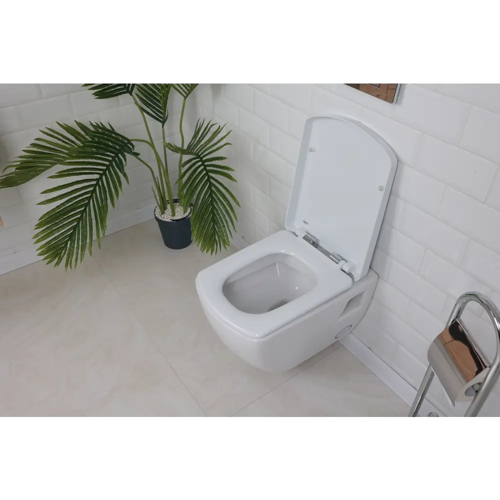 Комплект инсталляция с унитазом Creavit Tetra TP326-11CB00E-0000, с микролифтом, клавиша цвет хром 89348663 STLM-2064023 - Вид №3