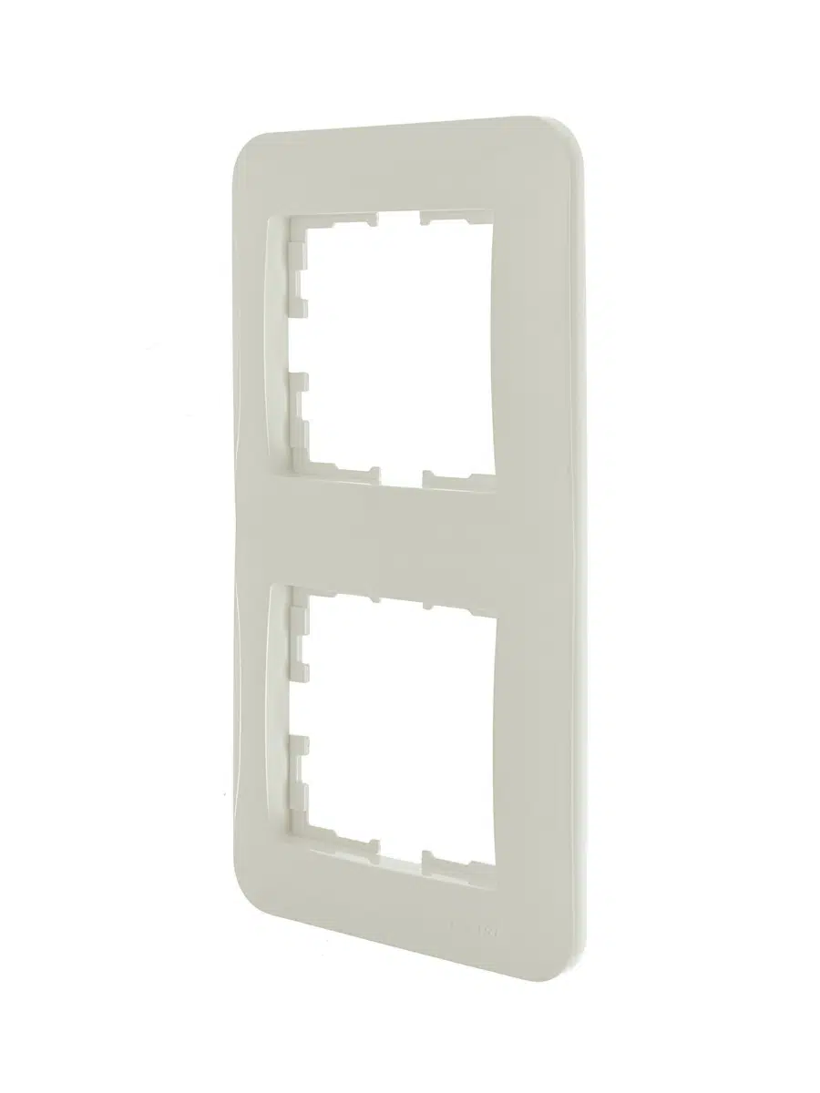 ASTI Рамка 2-ая вертикальная б/вст крем LEZARD 7081-0300-152 - Вид №3