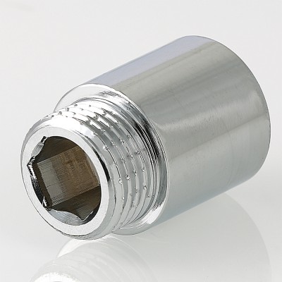 VTr.198.C.0450 Фитинг резьбовой – удлинитель хромированный Valtec 1/2" х 50 мм  - Вид №3