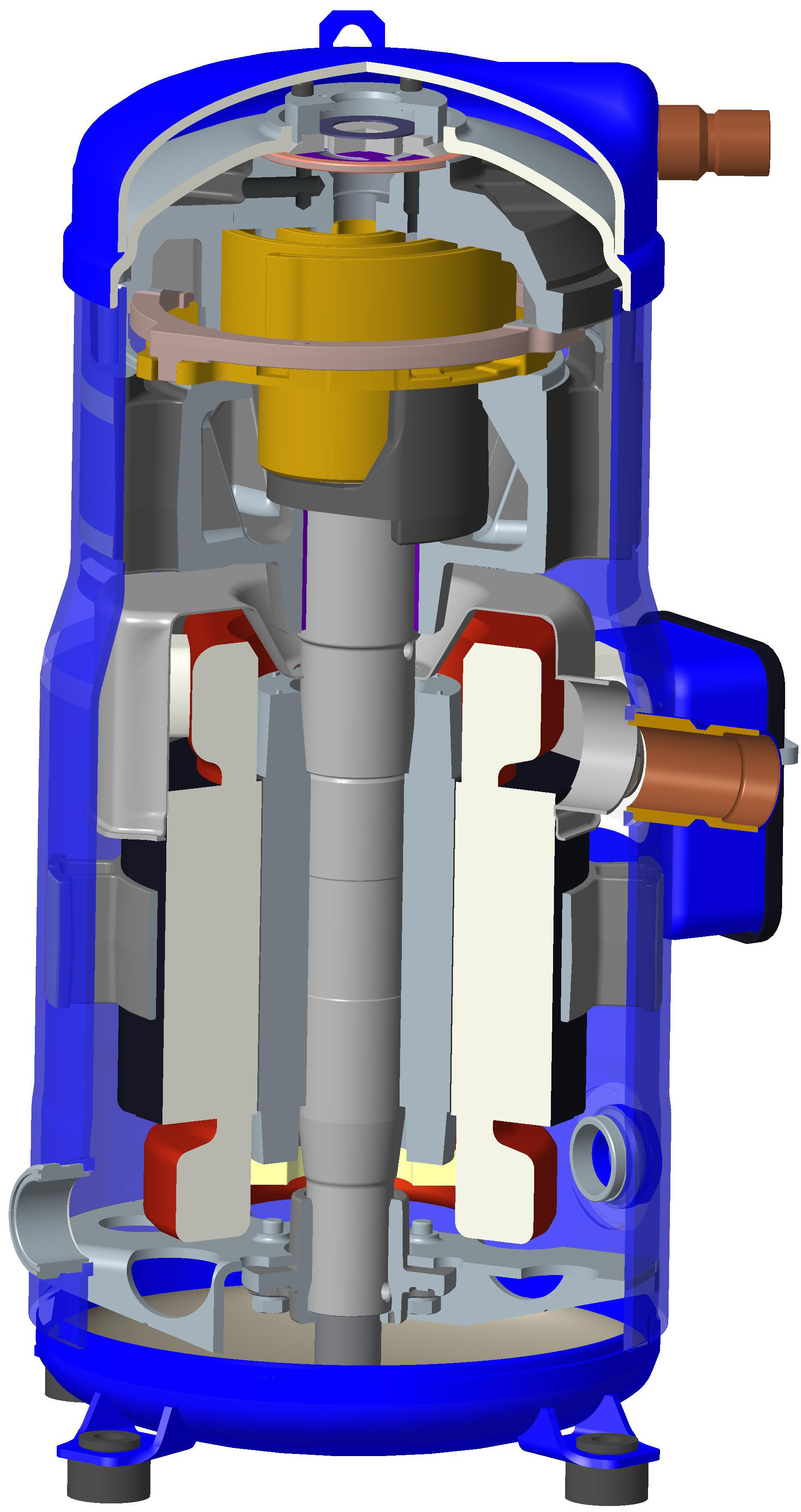 Danfoss DSH — Герметичные спиральные компрессоры, R410A DSH105A4ALC Компрессор спиральный 120H1191  - Вид №2