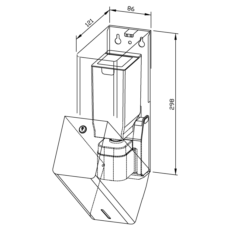 727818 Сенсорный дозатор жидкого мыла PP102e-1 WAGNER_EWAR Wagner Ewar  - Вид №1