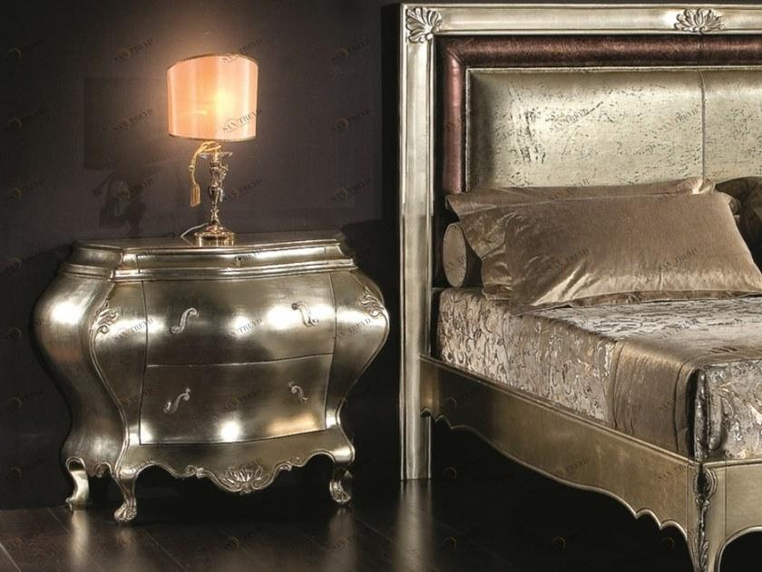 SCAPPINI & C Прикроватная тумбочка из листового серебра с ящиками 35th anniversary 2087