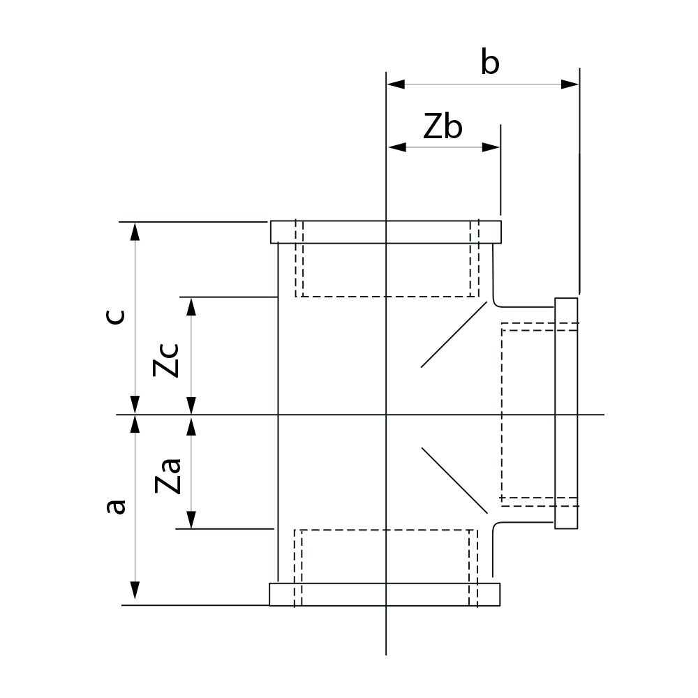 3130016016016 Тройники Tece  - Вид №1