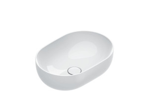 Овальная раковина с одной столешницей