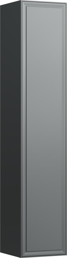 H4060610856271 Высокий шкафчик, 1 дверца, крепление на петли слева, 4 деревянные полочки LAUFEN PRO