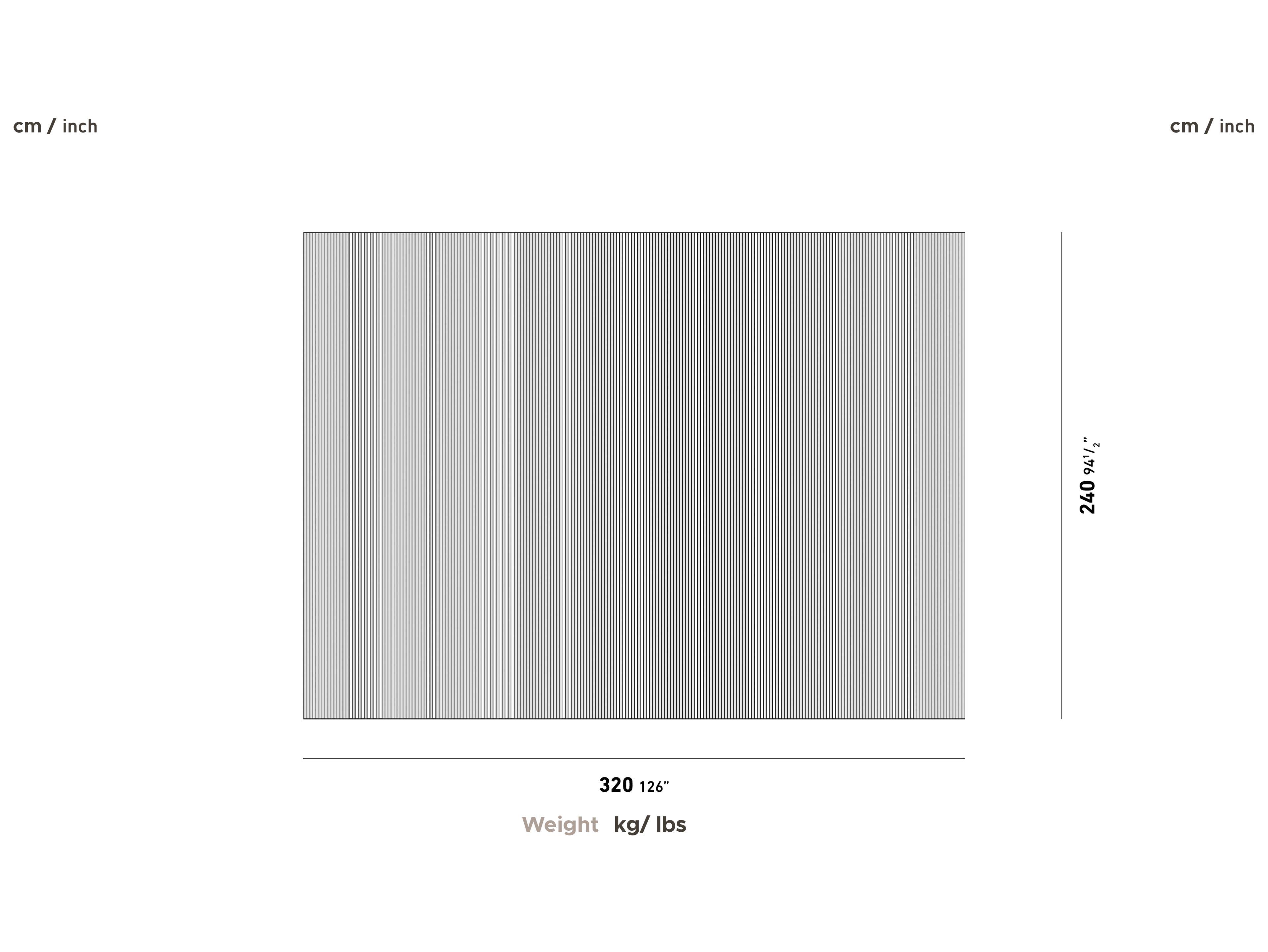 Полосатый напольный прямоугольный ковер YAAZ Yunn ARCH-00143674 - Вид №8